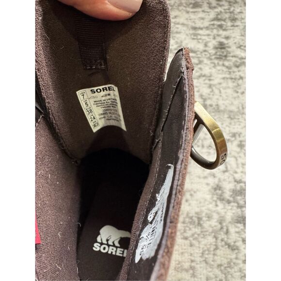 SOREL NWOB Caribou X Lace WP Leather Platform Boot - Picture 13 of 13